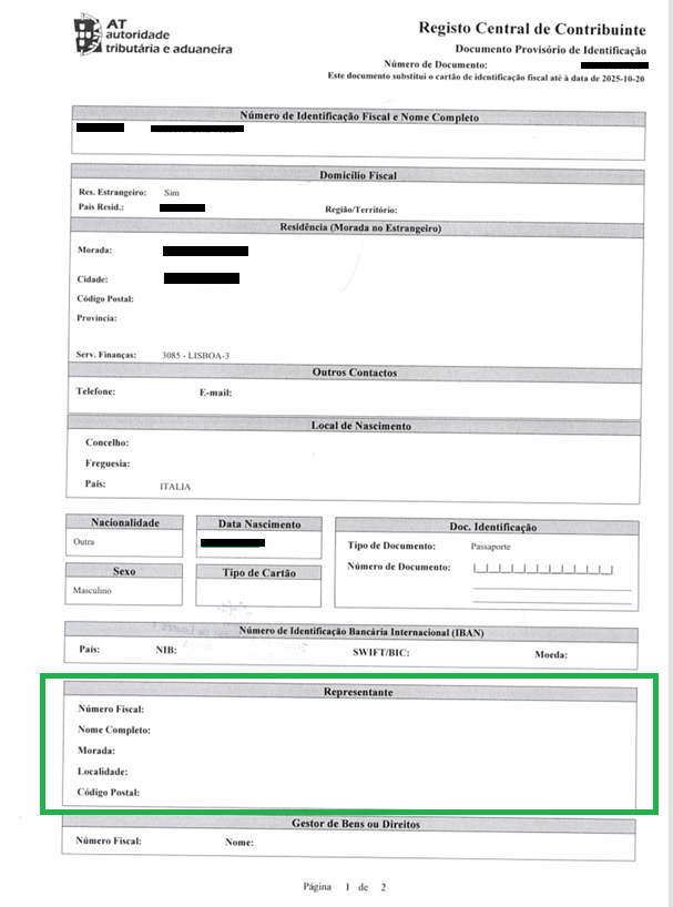 NIF location in document
